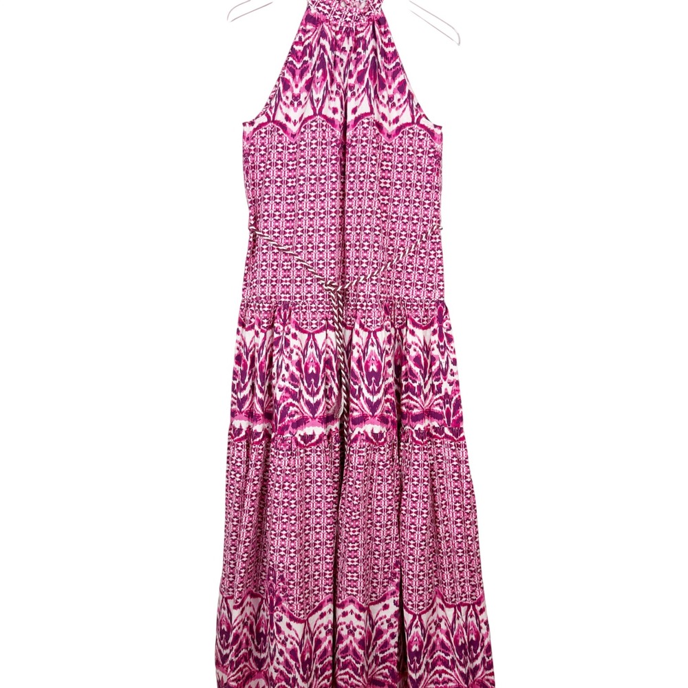 Calypso St Barth Brigitte Batik Magenta Print Maxi Dress Medium - Picture 5 of 16
